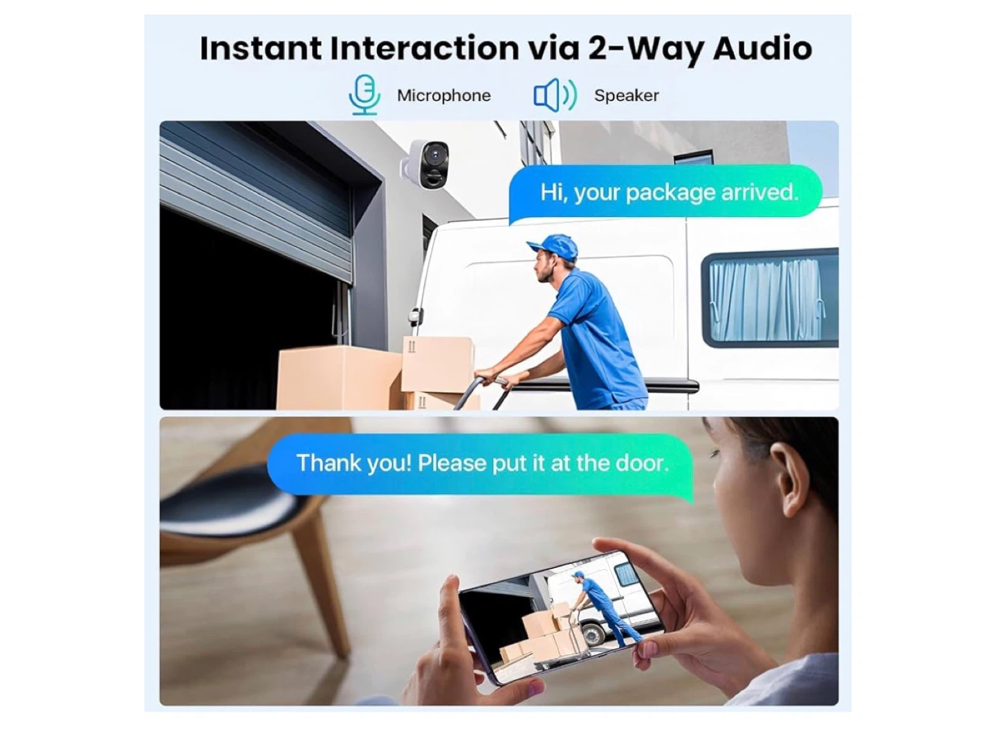 2x White Wireless Security Cameras with PIR Motion Detection - photo 4
