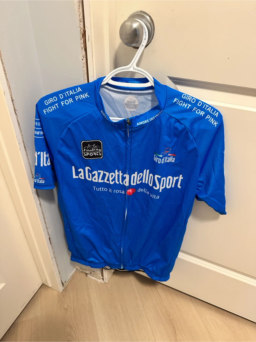 Giro d'Italia Cycling Jersey XL Blue La Gazzetta dello Sport