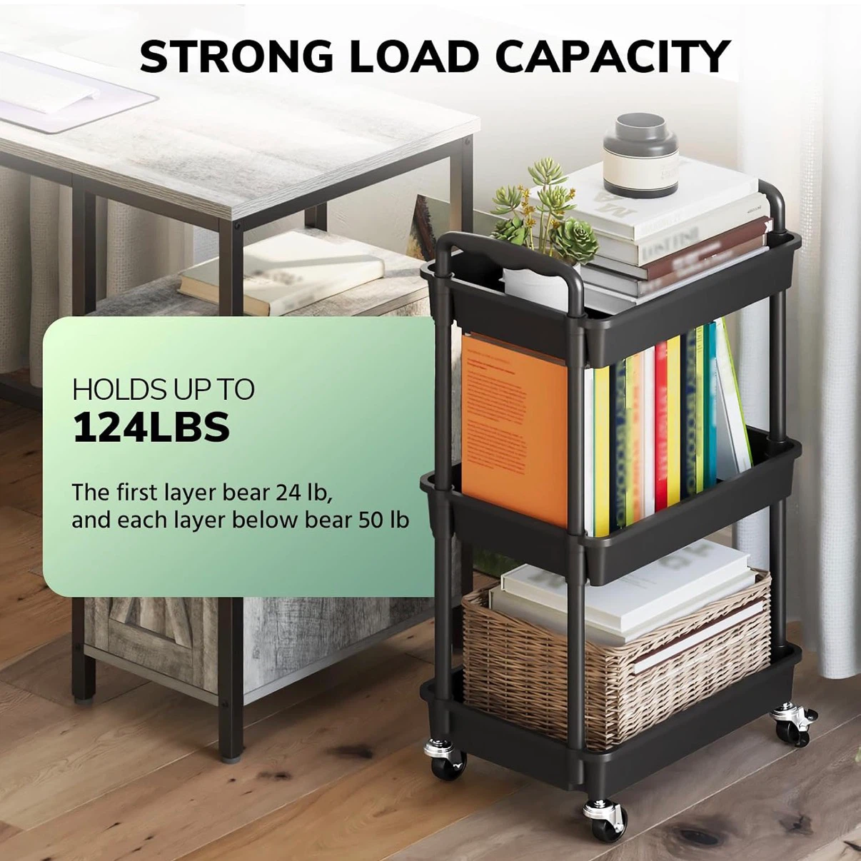 SPACELEAD 3 Tier Rolling Cart - photo 4