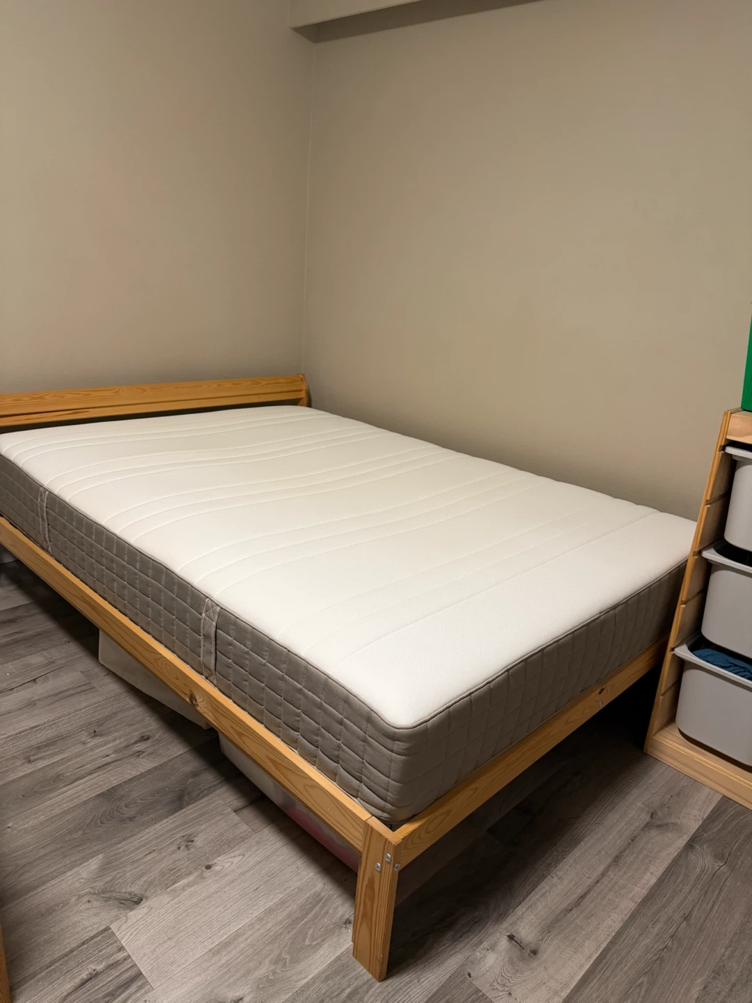 Bed frame and mattress