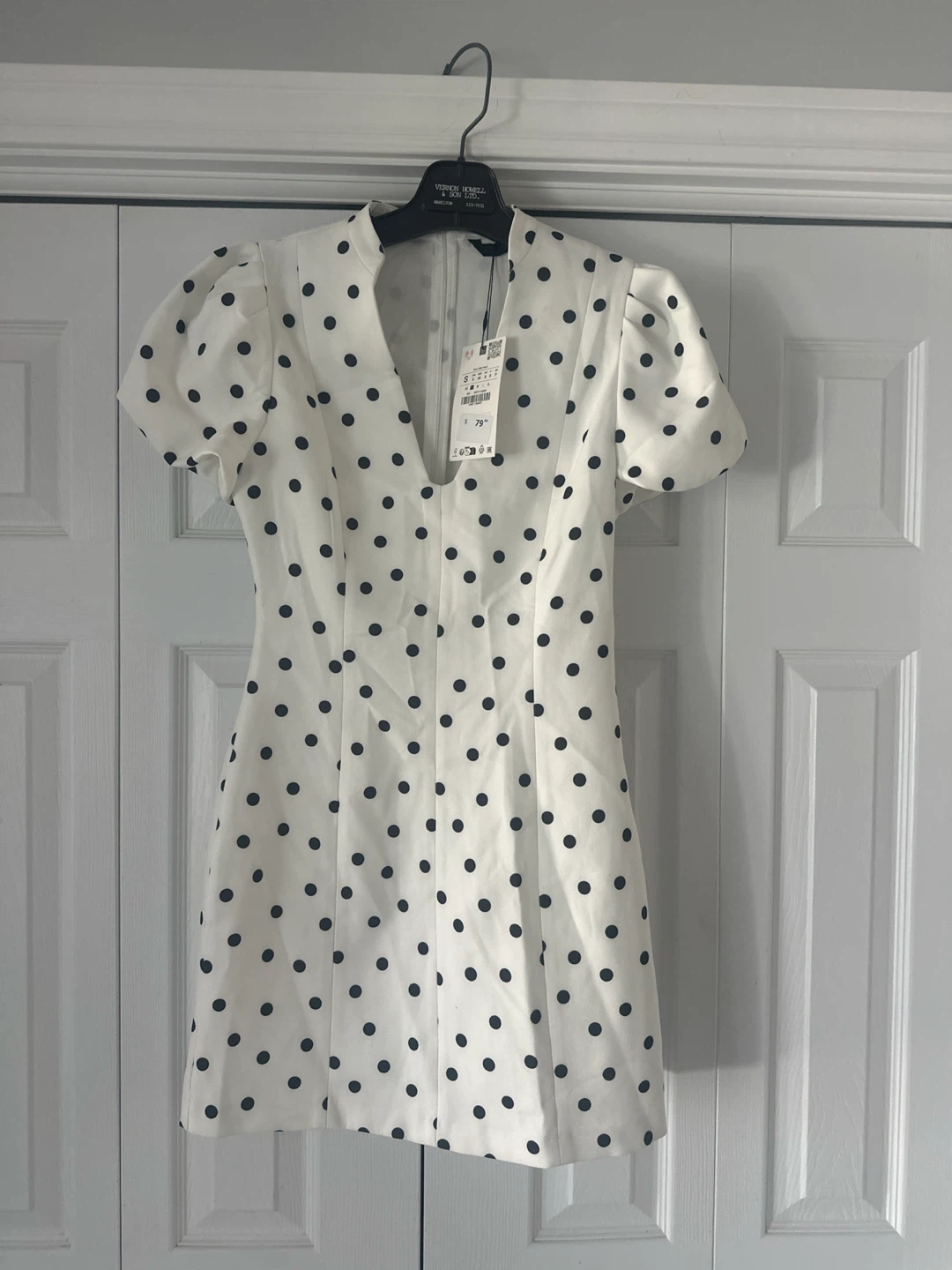 New Zara Polka Dot Mini Dress