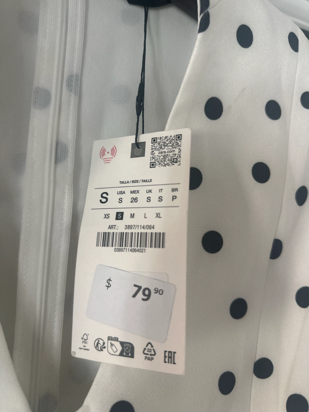 New Zara Polka Dot Mini Dress - photo 2