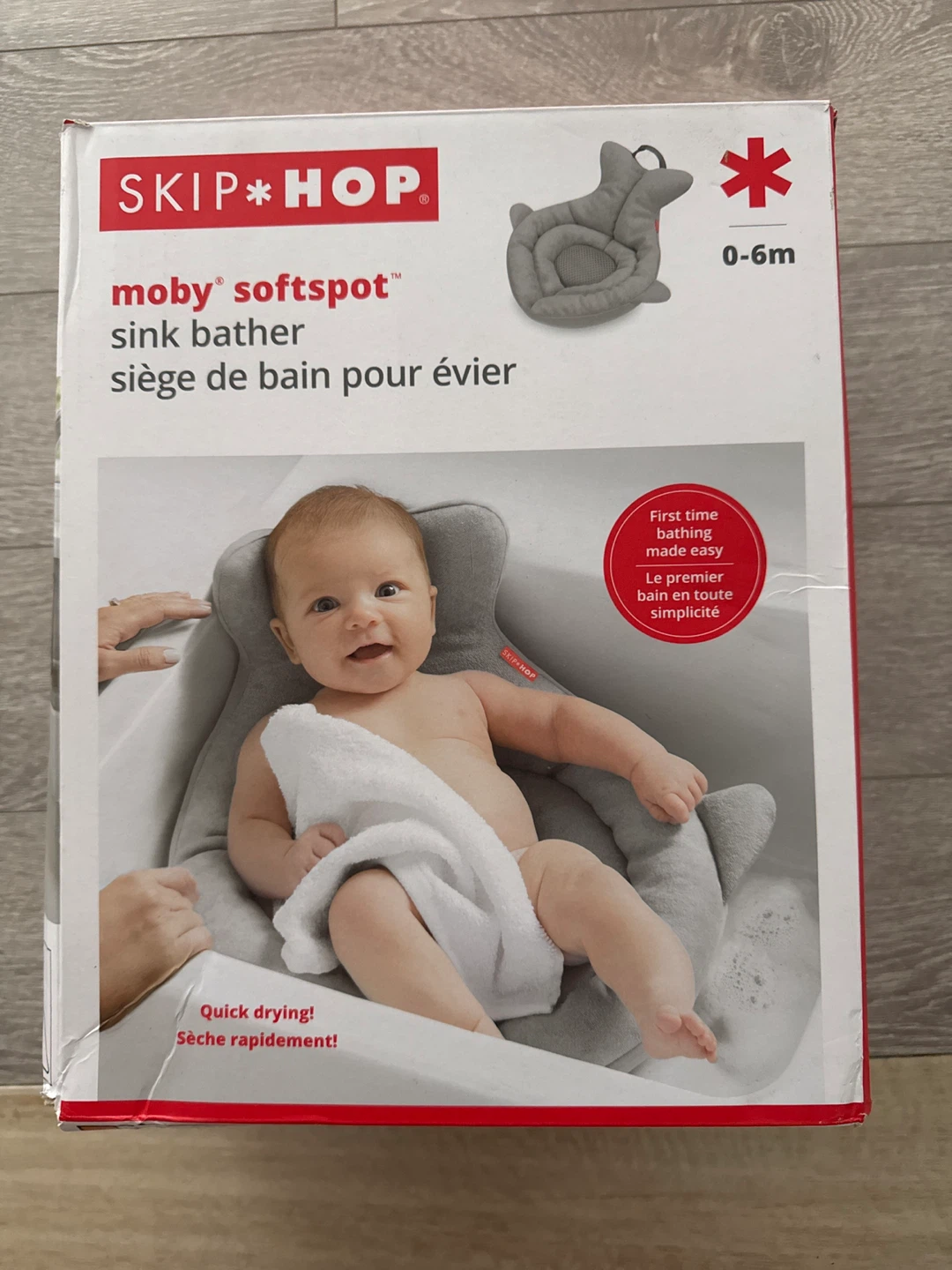 Skip Hop Moby SoftSpot Sink Bather - Grey