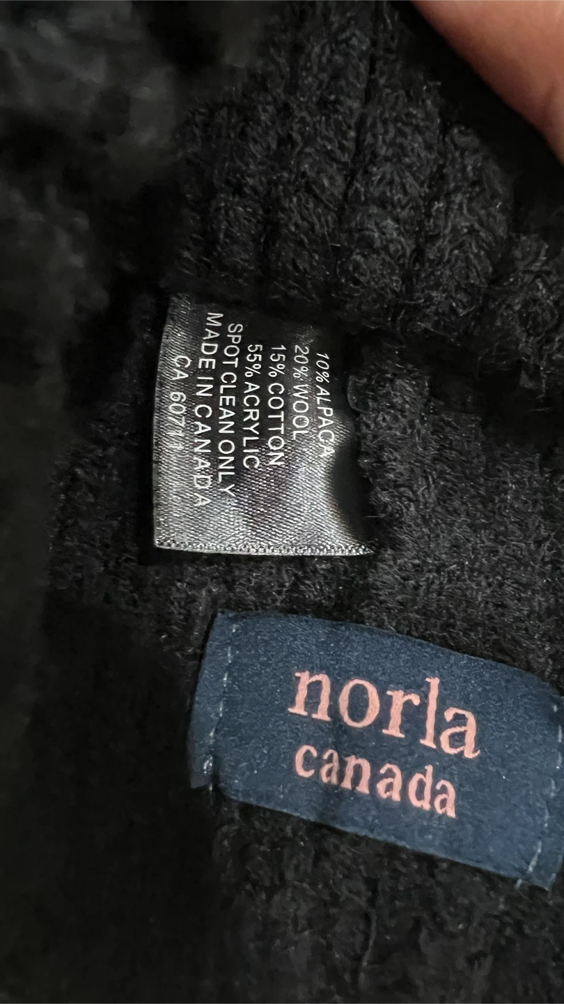 Norla Canada Black Knit Hat with Pom Poms - photo 4