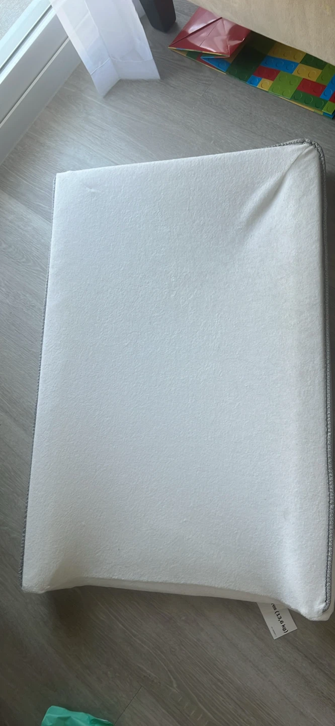 (IKEA) White Changing Table & Pad with Shelves - photo 4