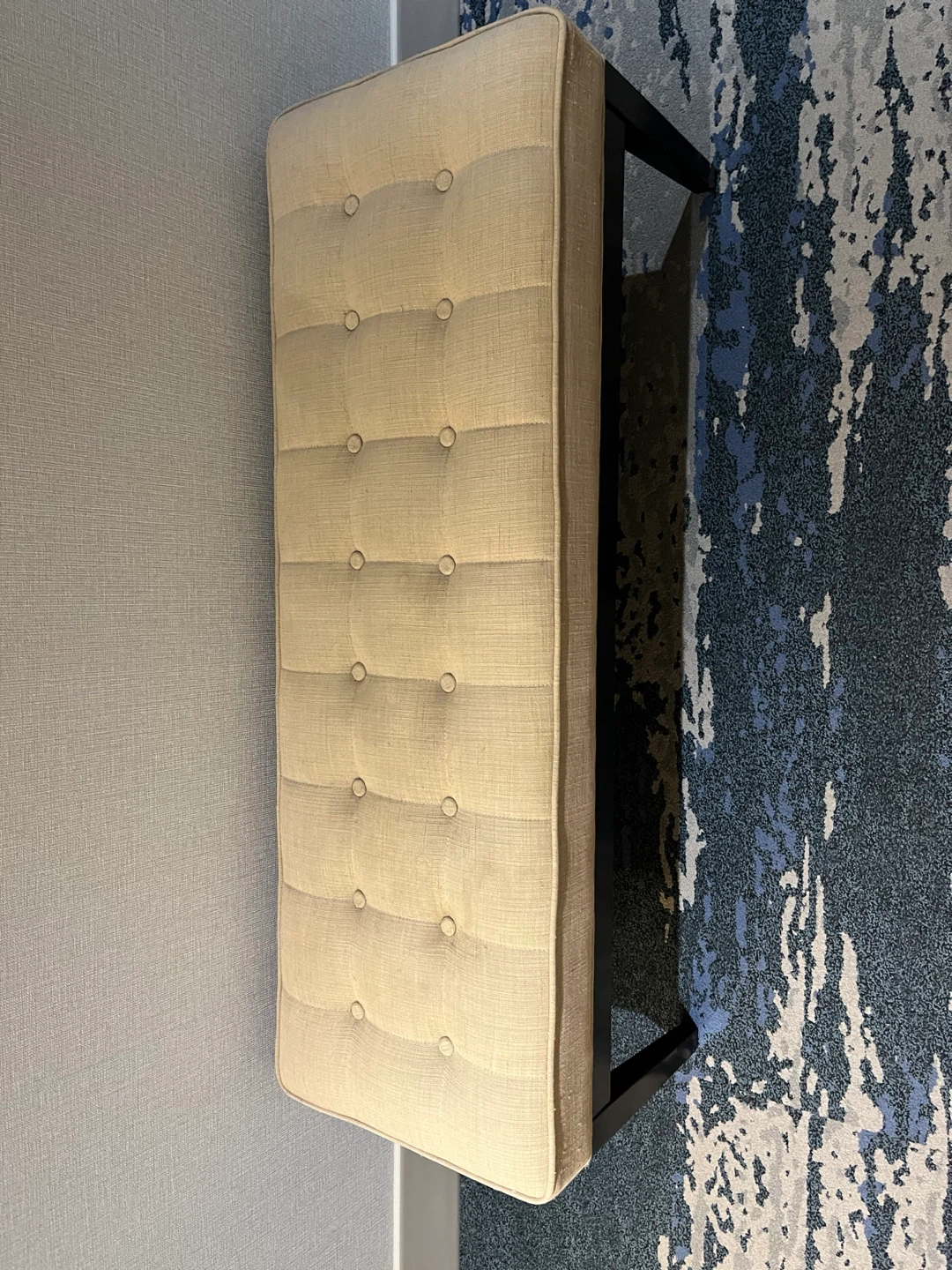 Tufted Upholstered Bench Ottoman - photo 4