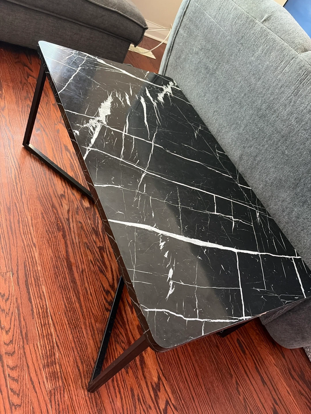 Marble-Look Coffee Table