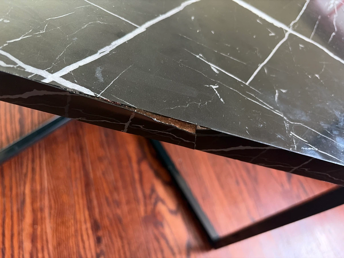 Marble-Look Coffee Table - photo 4