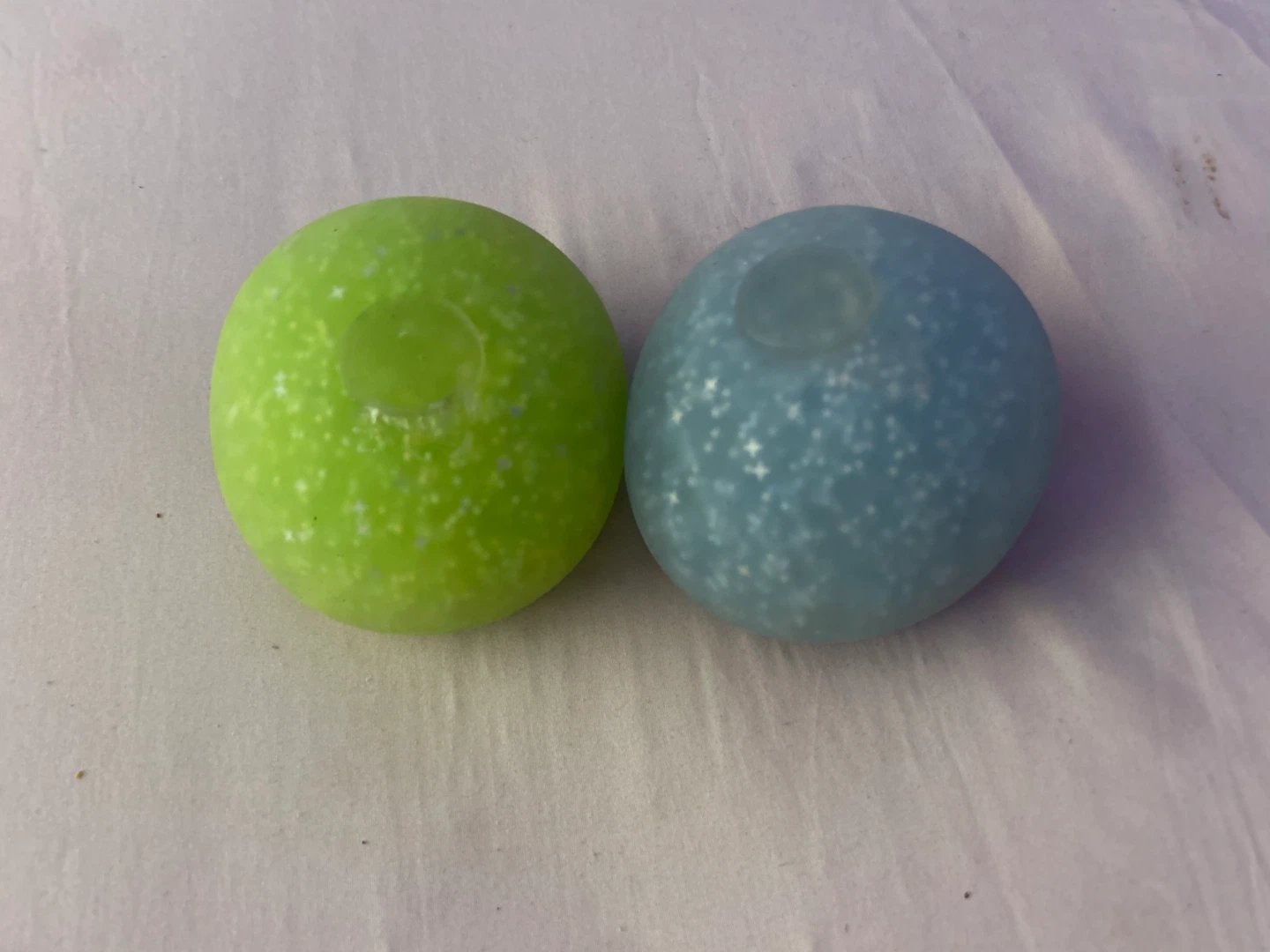 Green and blue Orby squishy ball