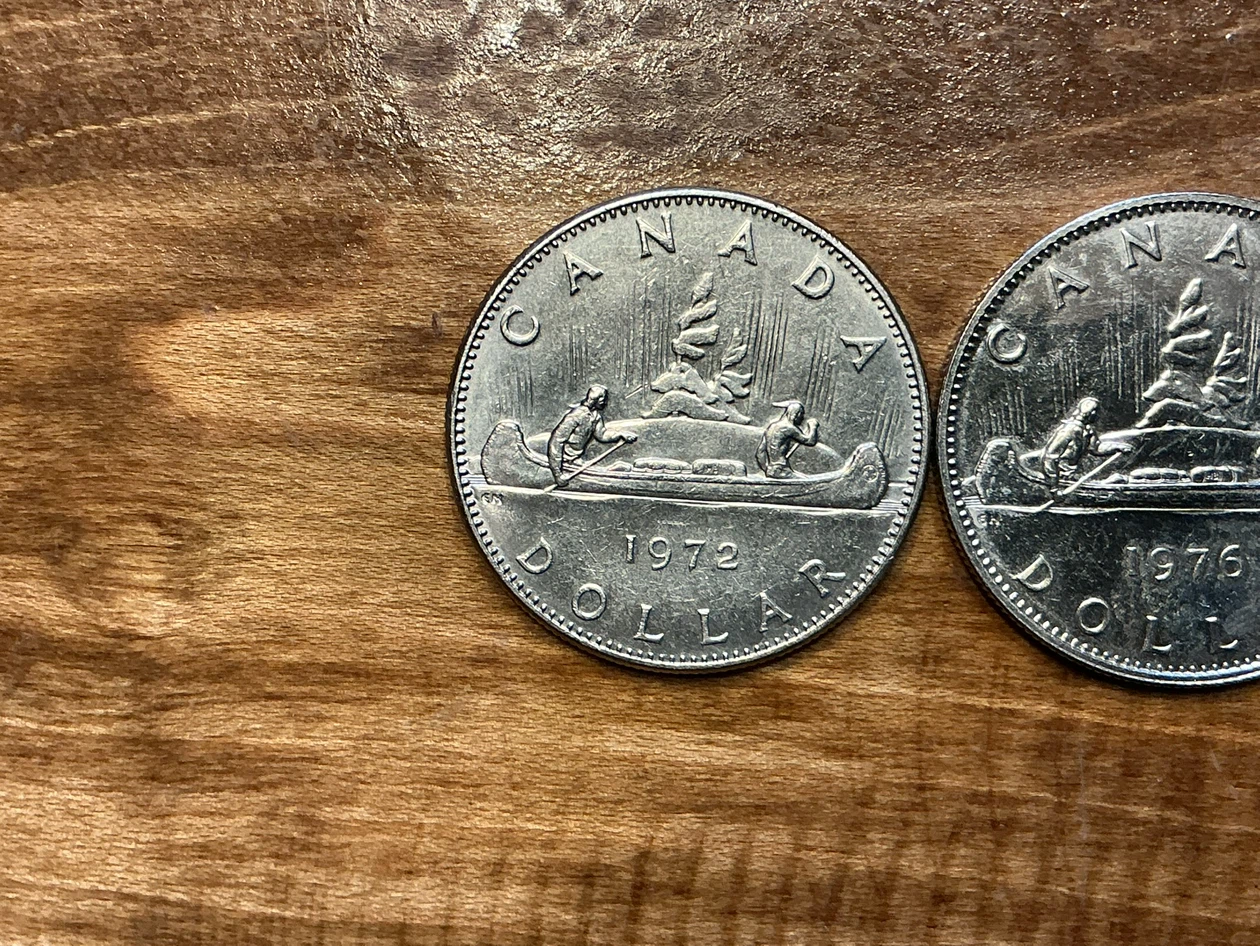 4 Canadian Dollar Nickel Coins (1972, 1976, 1978, 1979) - photo 2