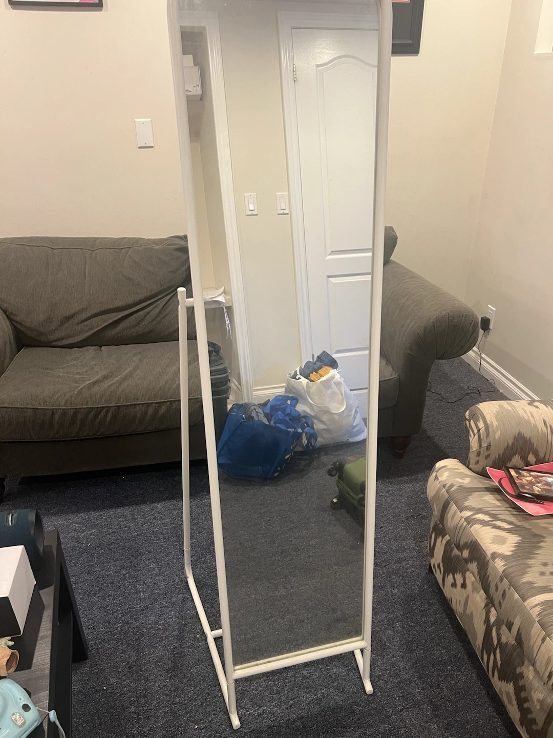 KNAPPER Standing Mirror, White
