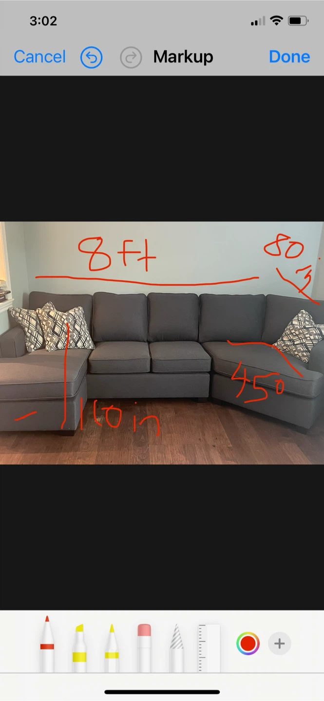 Large Sectional Sofa - photo 4