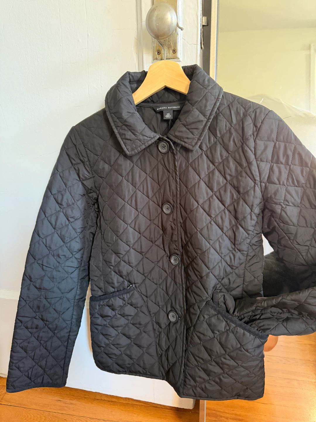 Banana Republic Quilted Jacket XS Black