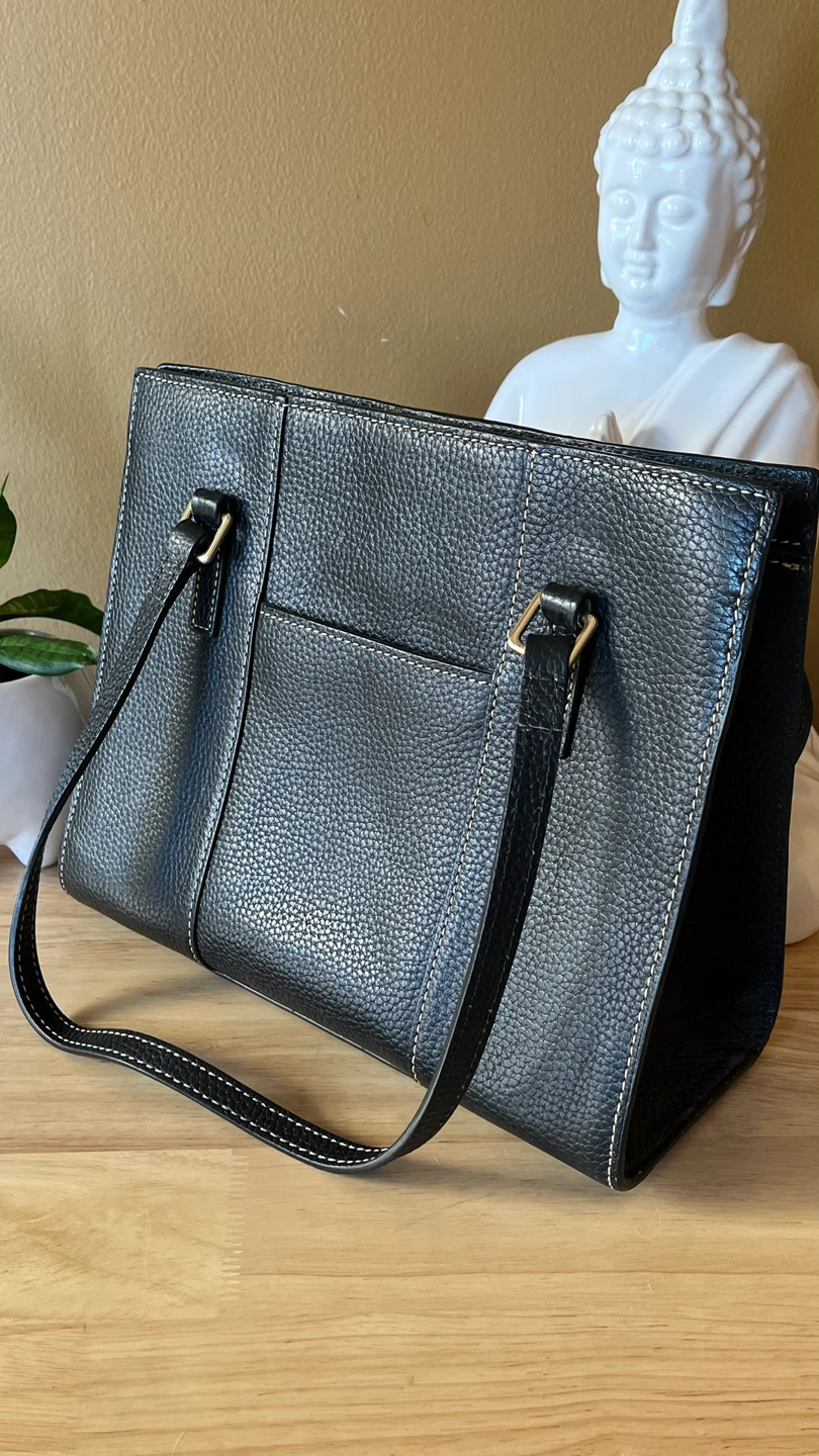 Dooney & Bourke Black Pebble Leather Tote Bag - photo 2