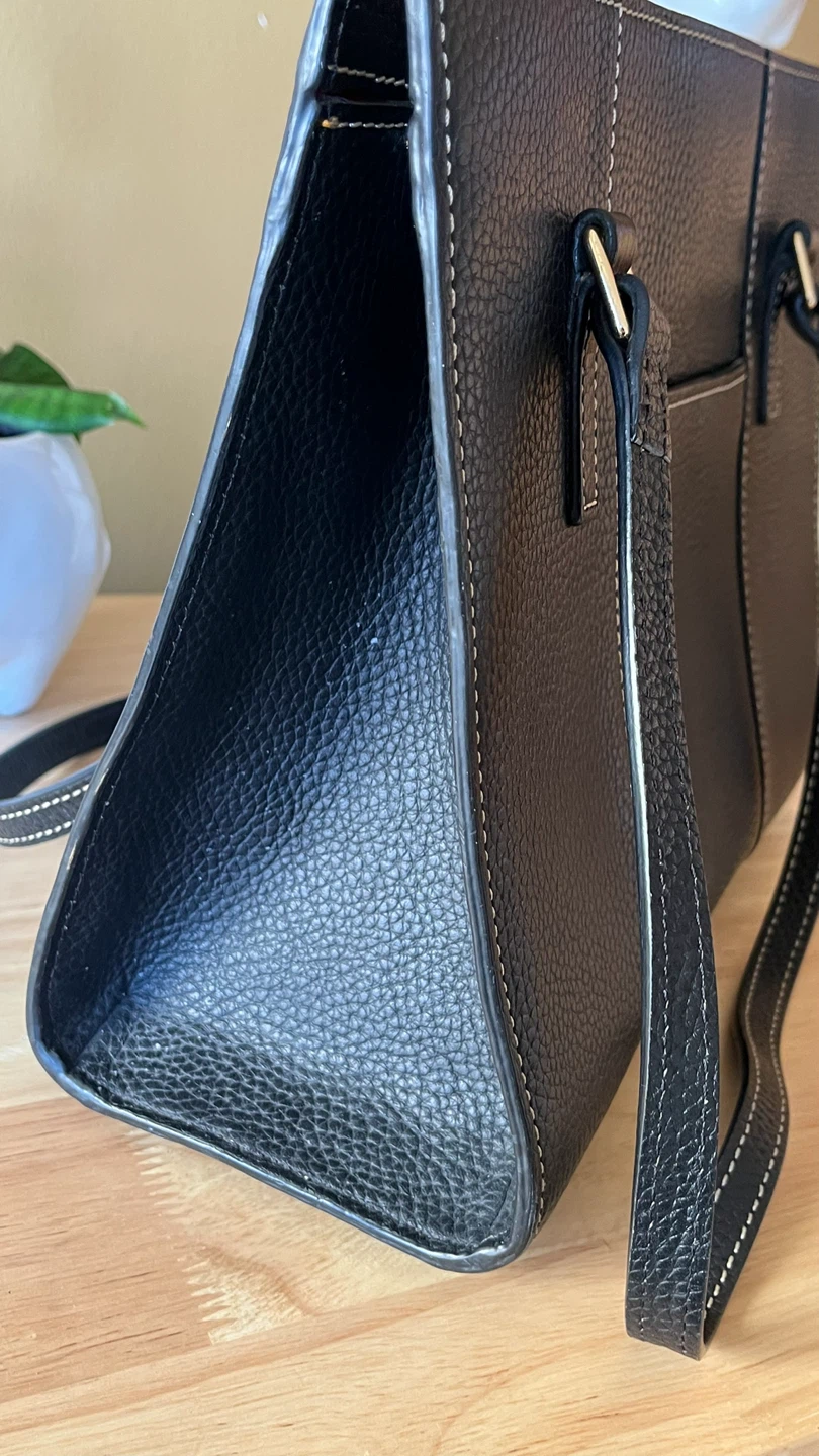 Dooney & Bourke Black Pebble Leather Tote Bag - photo 4