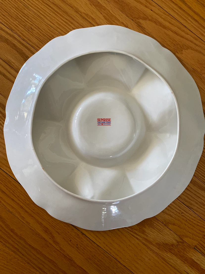 Canadian Fine Bone China Serving Platter with Fruit Design - photo 2