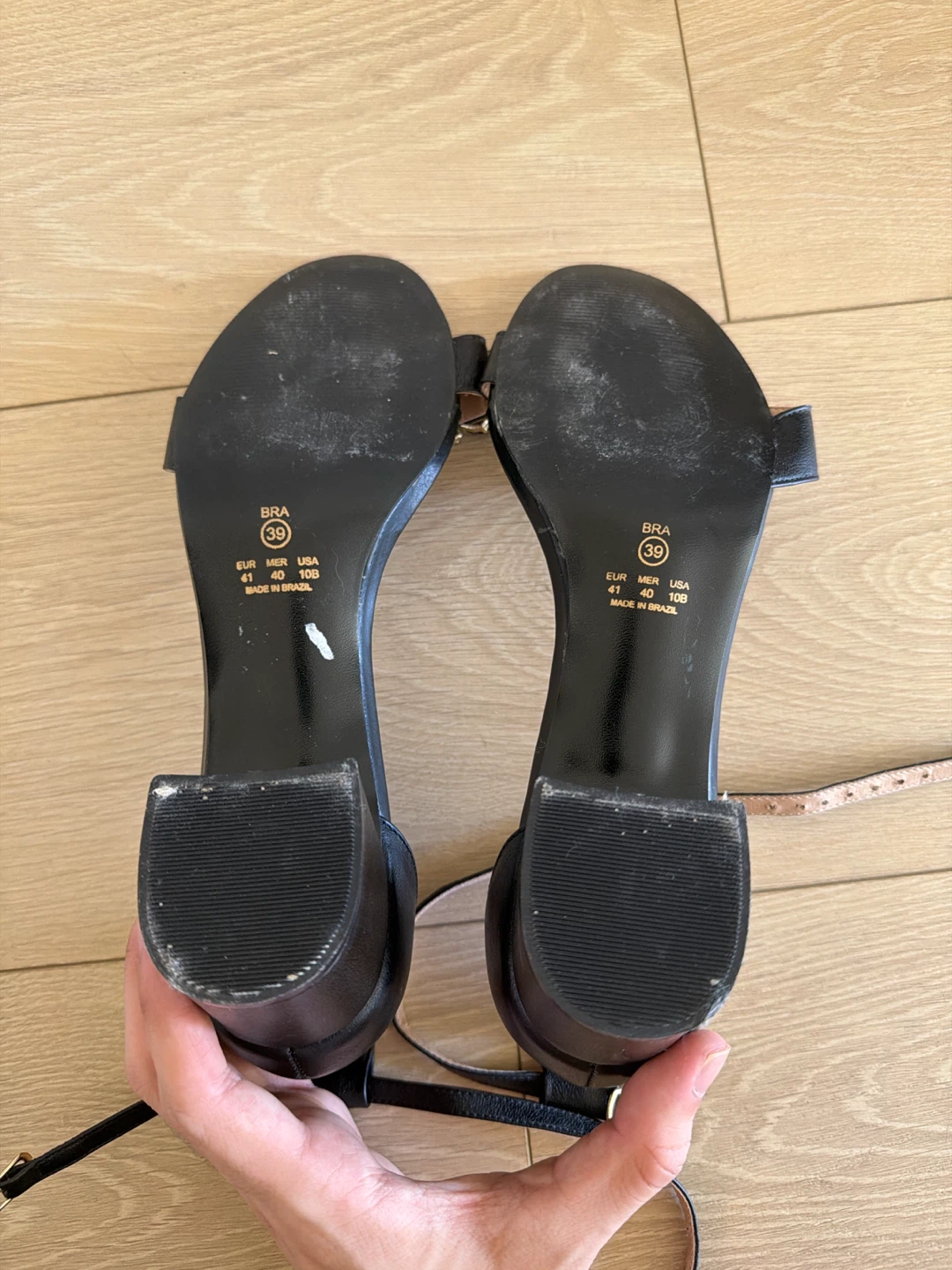 Datelli Black Embellished Block Heel Sandals - photo 3