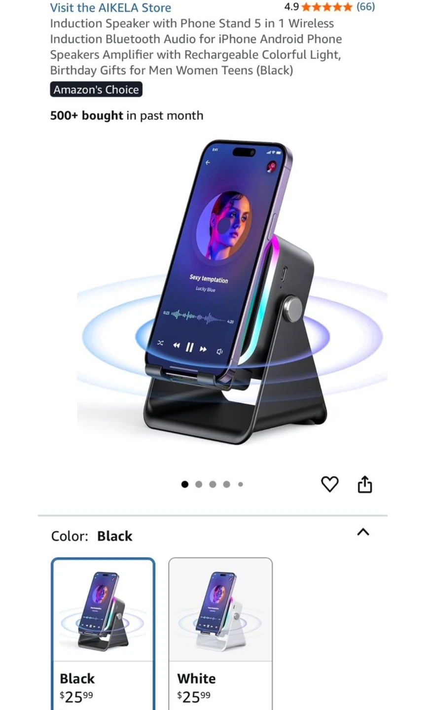 Induction Speaker with Phone Stand - photo 2
