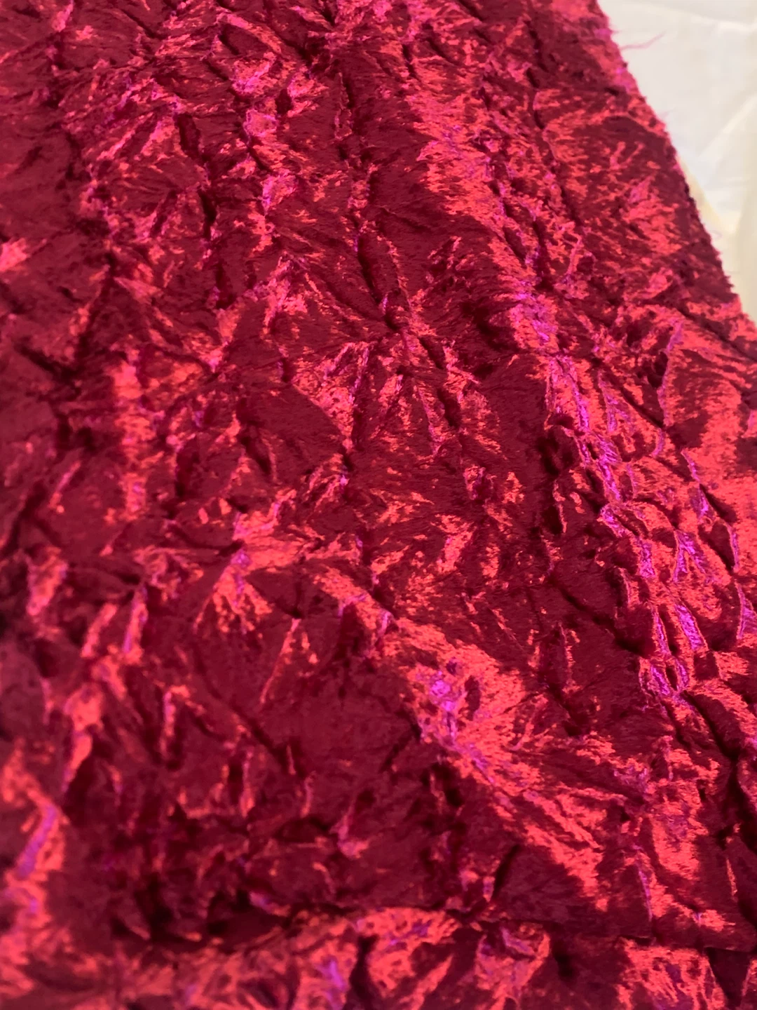 Red velvet fabric heavy duty - photo 2
