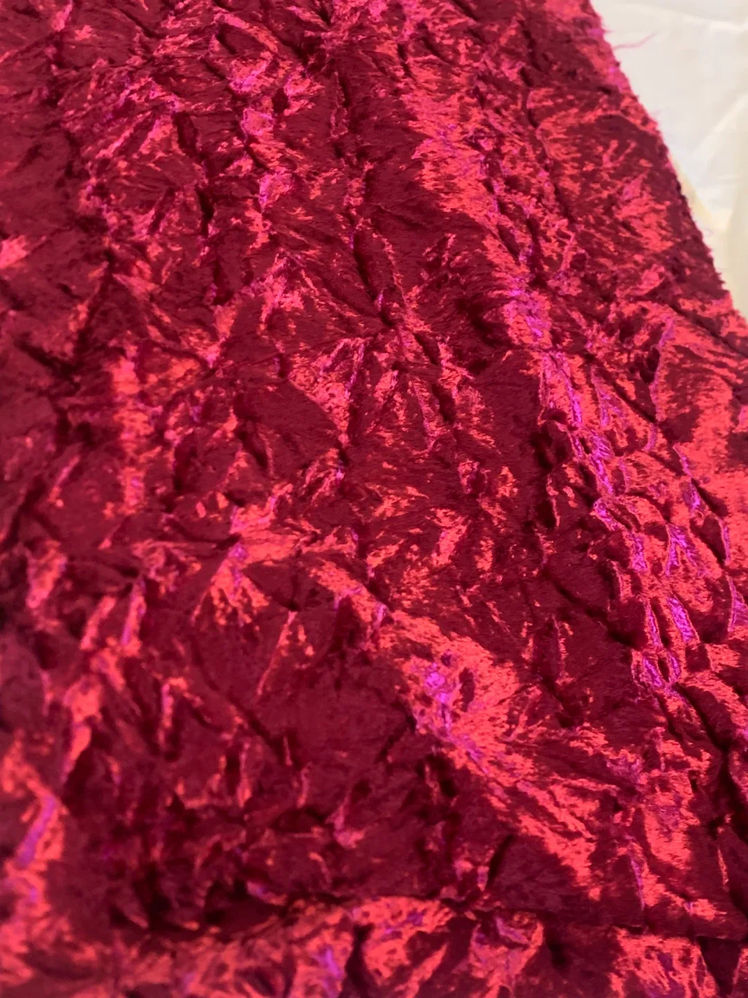 Red velvet fabric heavy duty - photo 2