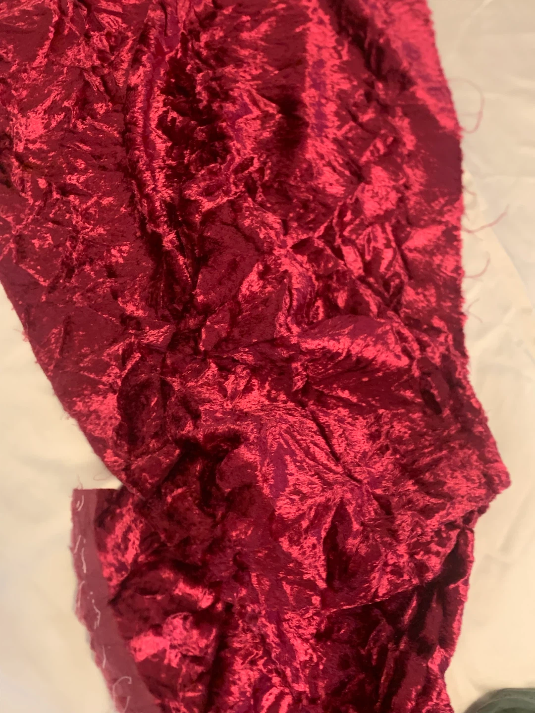 Red velvet fabric heavy duty - photo 4