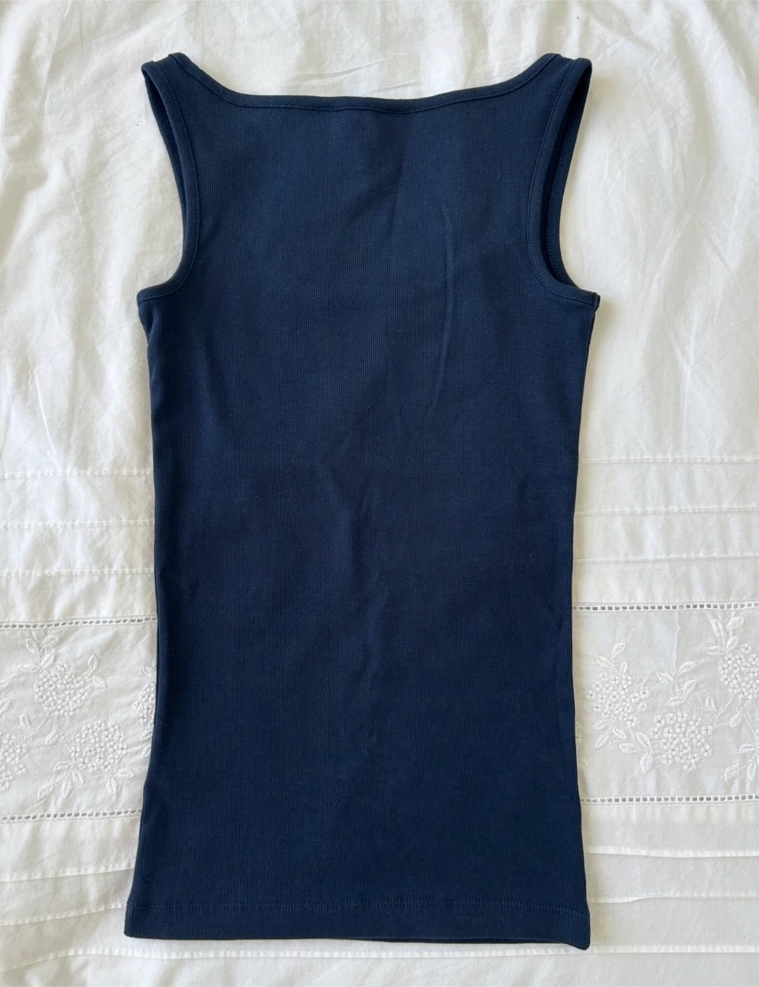 Lauren Ralph Lauren Navy Ribbed Tank Top XXS/TTP New with Tags - photo 4
