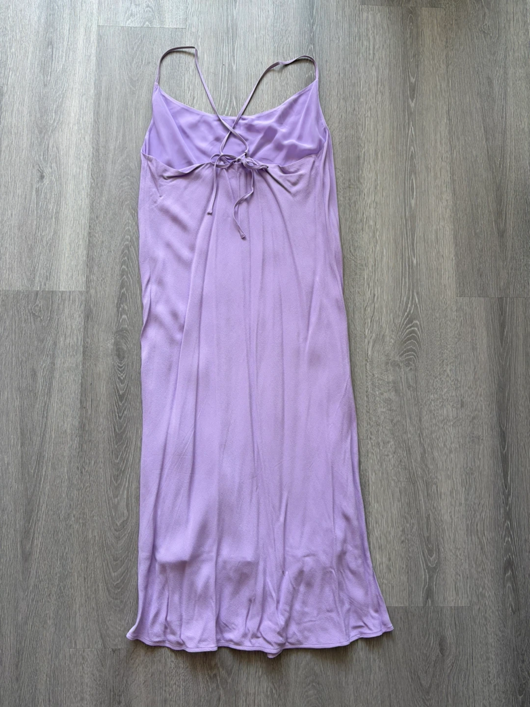 Purple Spaghetti Strap Midi Slip Dress - photo 2