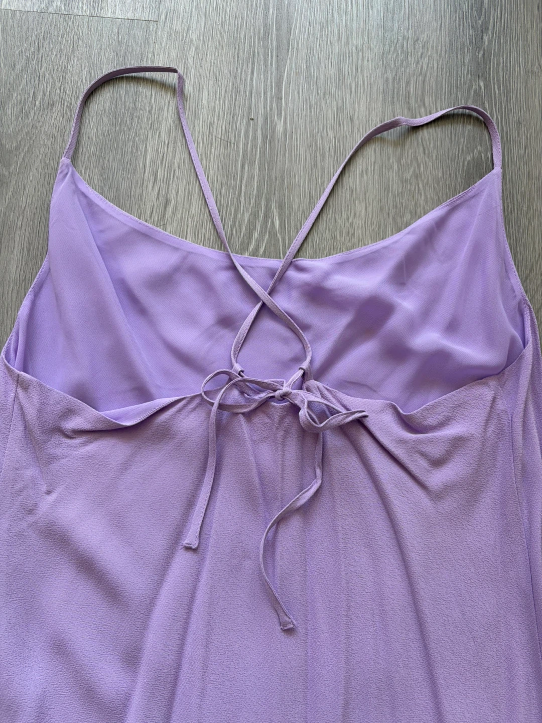 Purple Spaghetti Strap Midi Slip Dress - photo 3