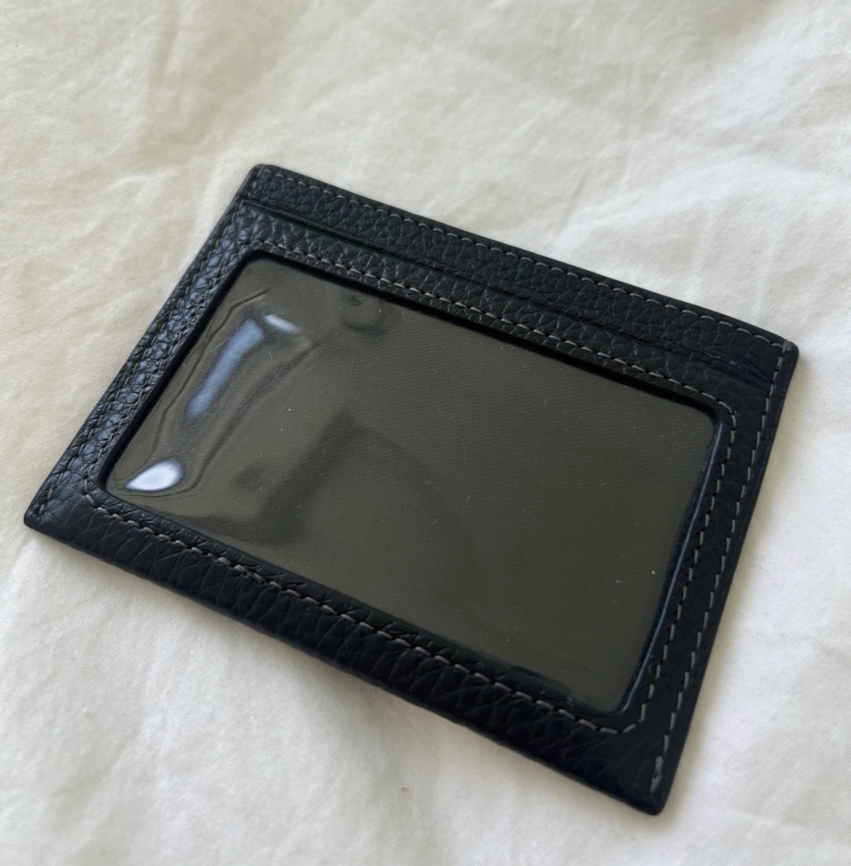 Coach Varsity Black Leather Card Holder - photo 2