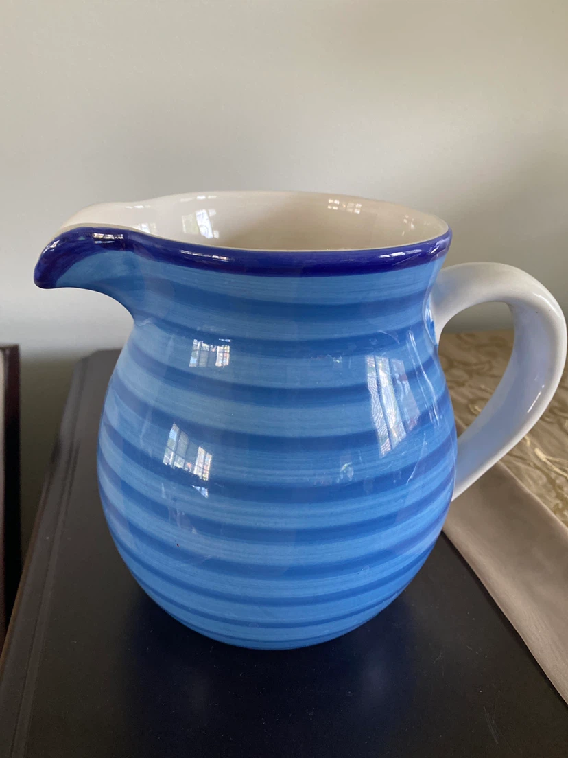 Blue Striped Pitcher