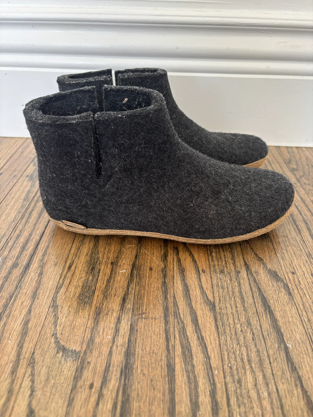 Glerups Charcoal Felt Boots