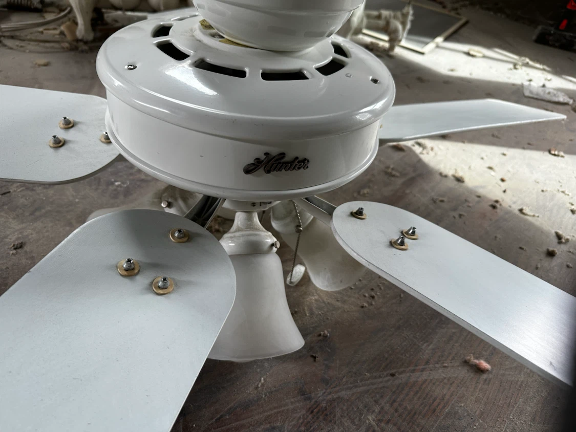 Hunter White Ceiling Fan