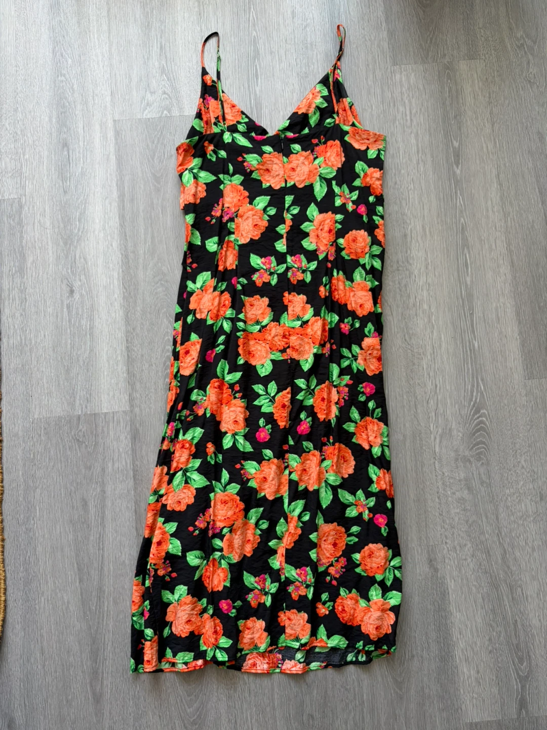 Black Floral Midi Dress - photo 3