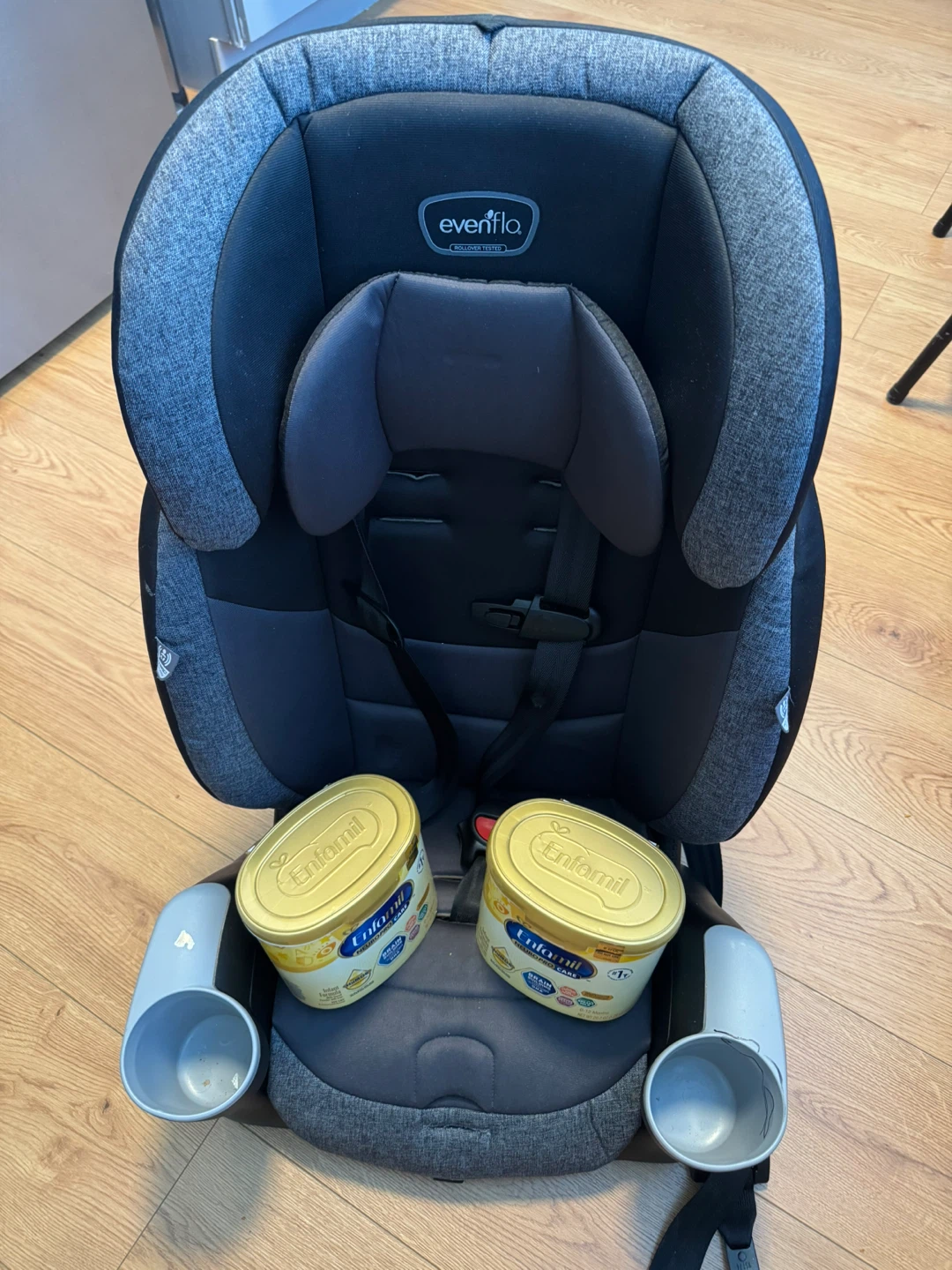 Evenflo Car Seat with 2 Enfamil NeuroPro Care Tubs