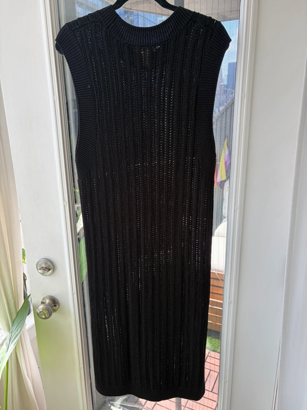 Black Sleeveless Knit Maxi Dress - photo 2