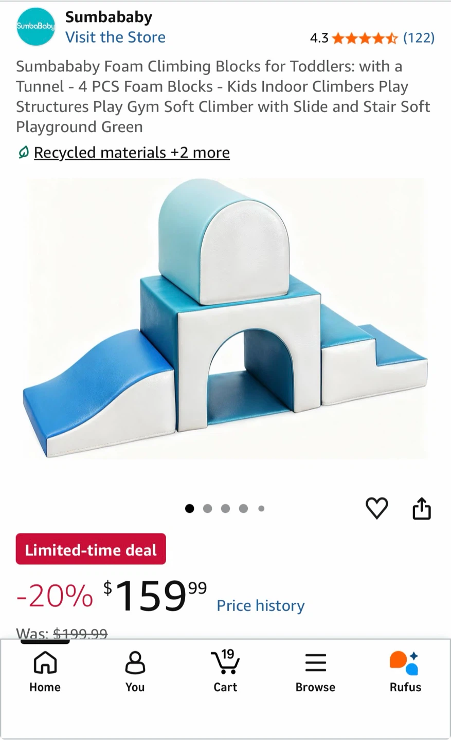 Sumbababy Foam Climbing Blocks for Toddlers - photo 4