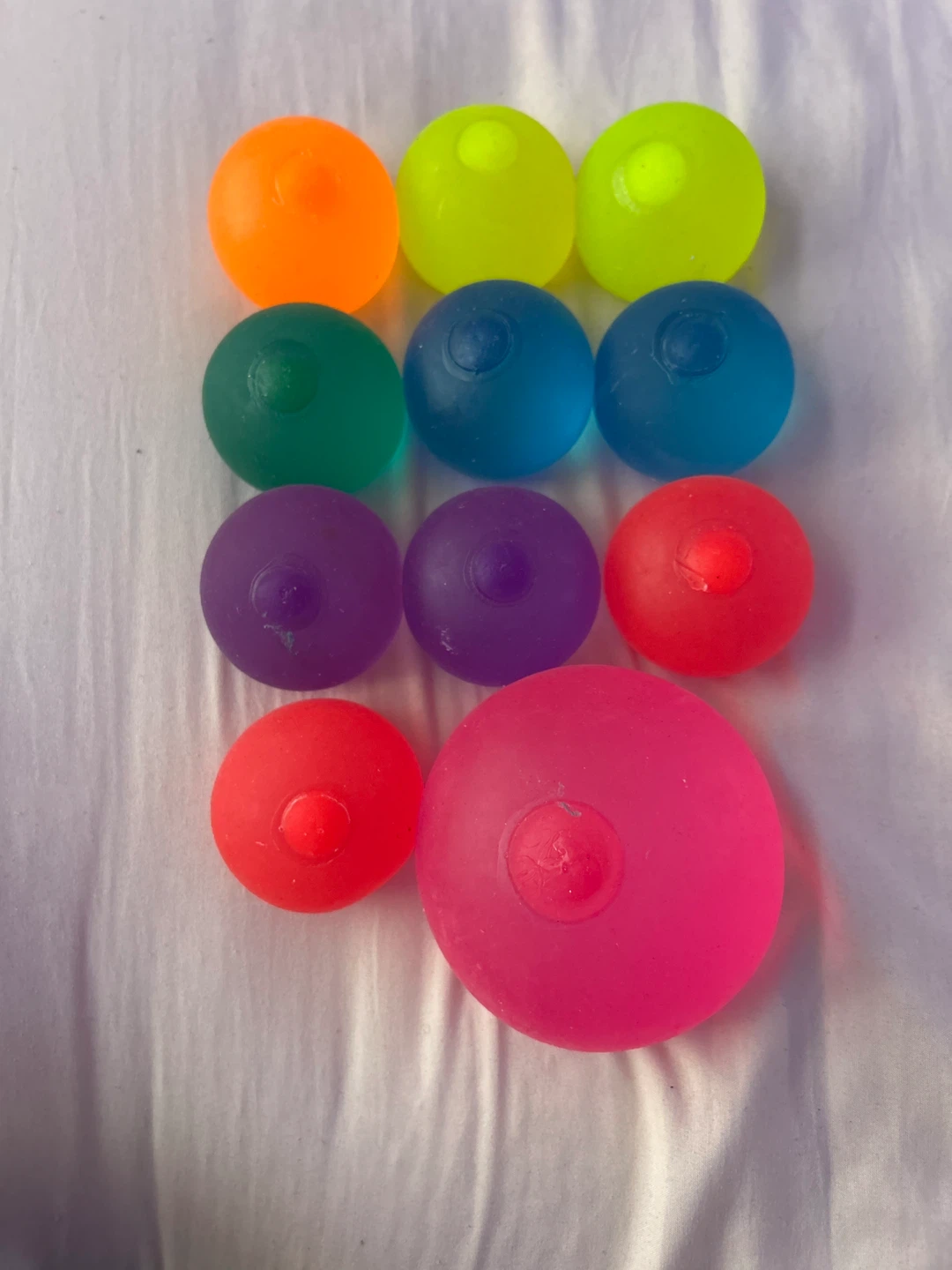 Set of 10 colorful Squishy Balls