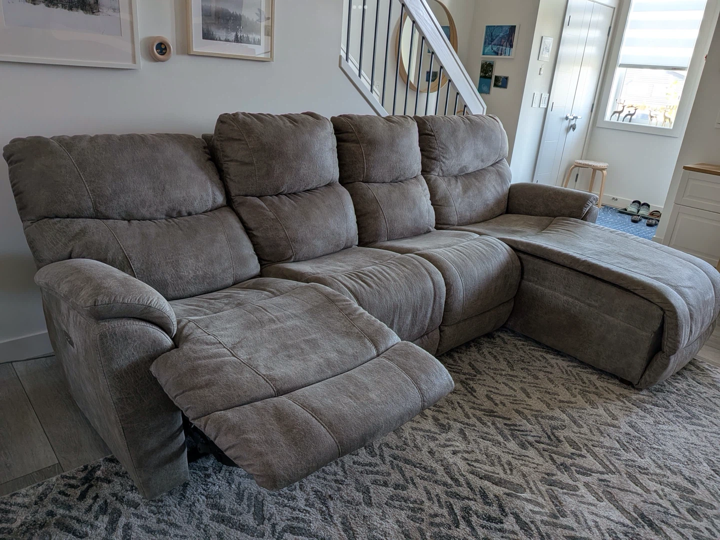Lazy Boy Sectional Couchb - photo 2