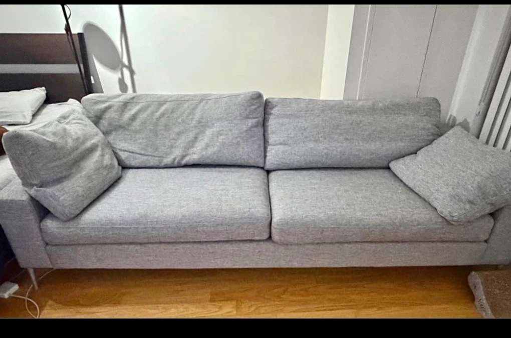 Grey ikea Nova Sofa with Cushions (Free delivery)