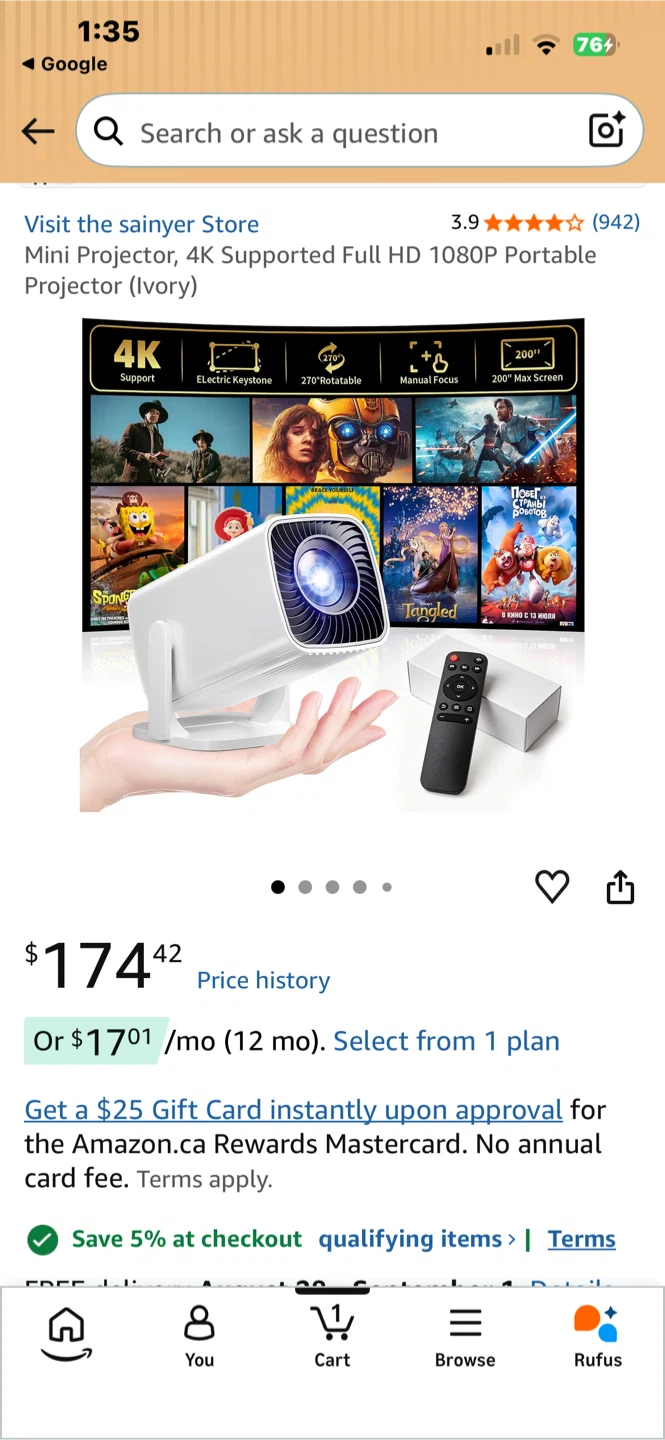 🎥 Smart Projector for Sale – Excellent Condition ✨ - photo 4