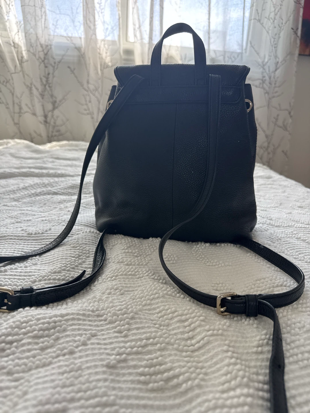 Kate Spade Black Leather Backpack - photo 2