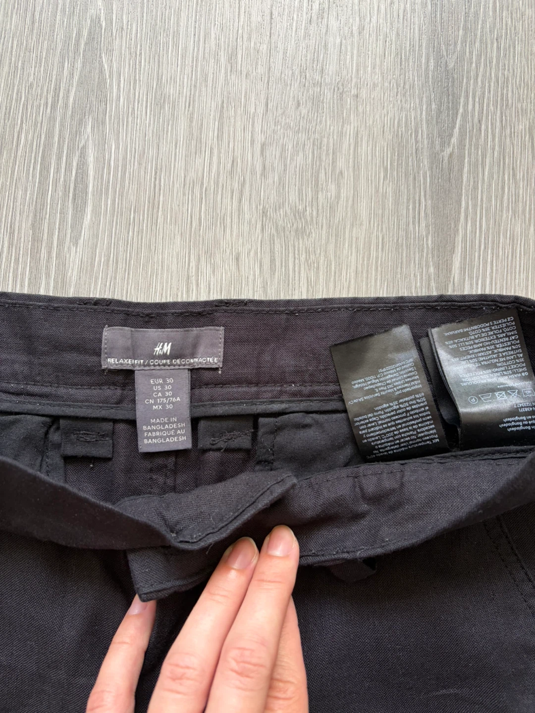 H&M Relaxed Fit Black Pants - photo 3