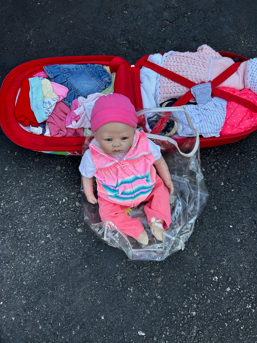 Baby Doll with Clothes and Suitcase - photo 2