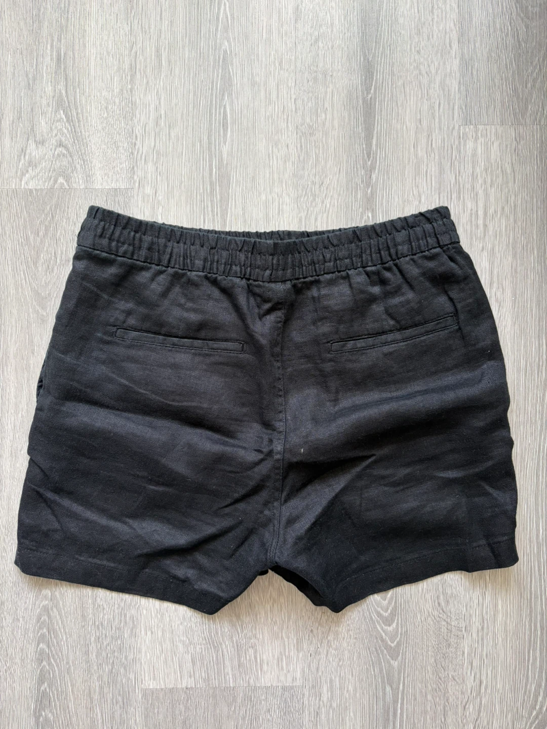 Black Linen Shorts - Size M - photo 2