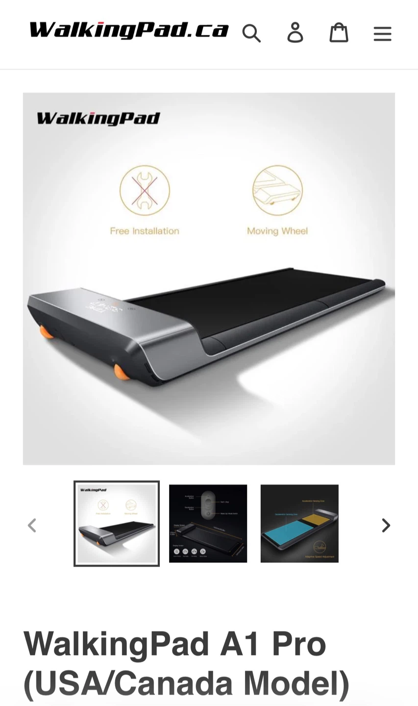 WalkingPad A1 Pro Foldable Under Desk Treadmill - photo 3