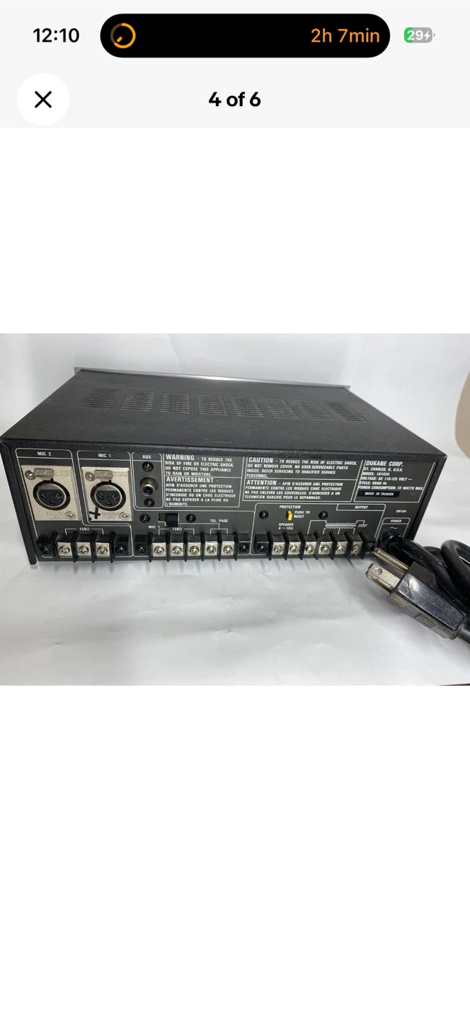 DUKANE CORPORATION 1A1420 POWER AMPLIFIER 50/60Hz - photo 4