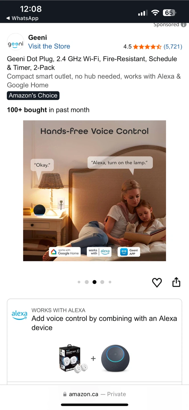 Geeni Dot Smart Plug Wi-Fi Timer 2-Pack - photo 3
