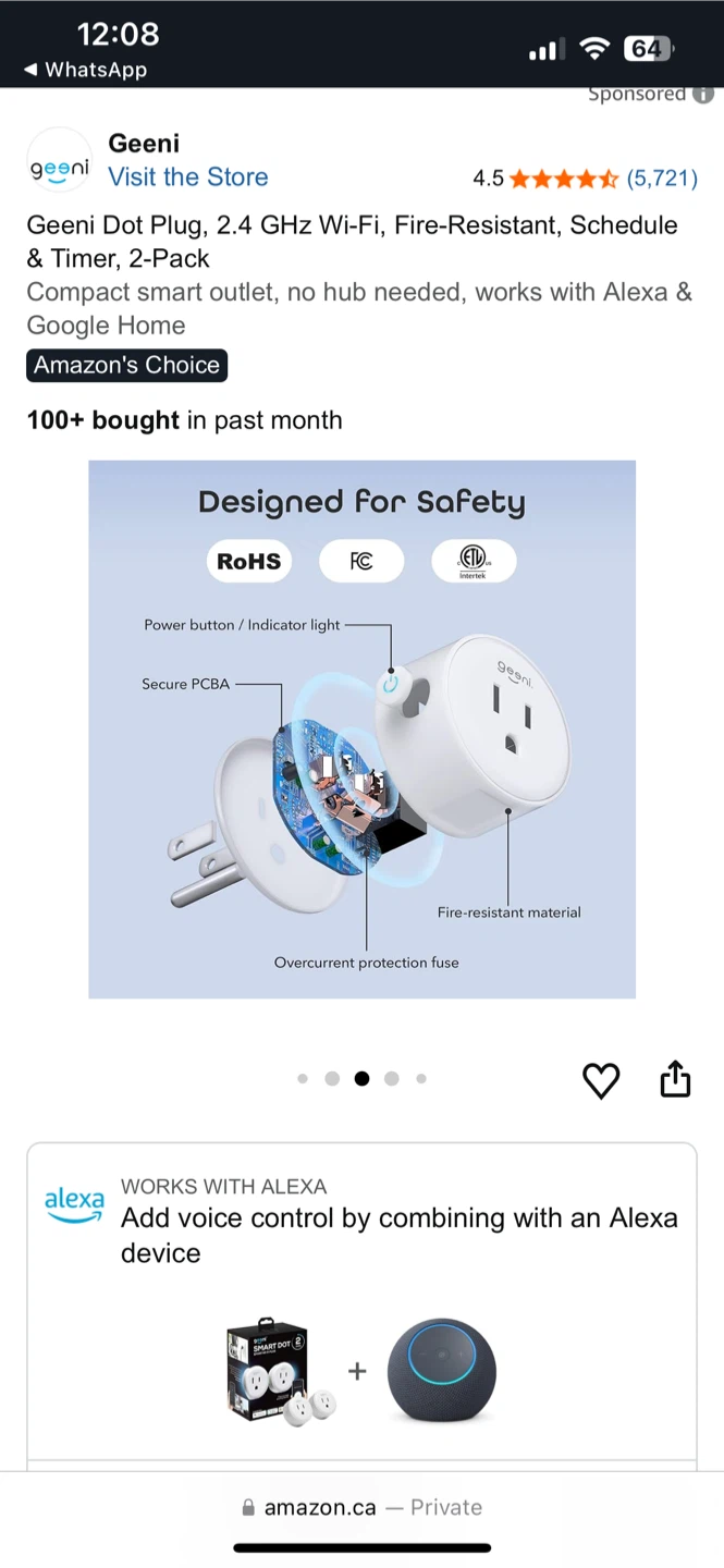 Geeni Dot Smart Plug Wi-Fi Timer 2-Pack - photo 5