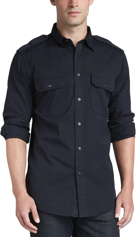Polo Ralph Lauren Black Label Military Shirt Navy (L) 245$ - photo 4