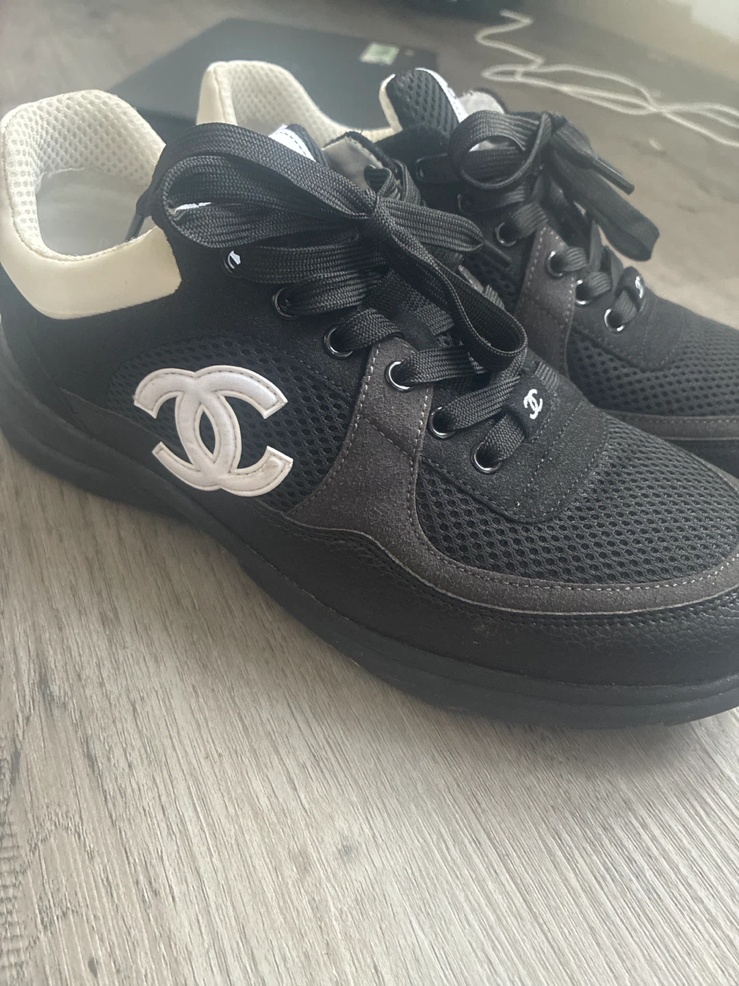 CHANEL  Black Sneakers